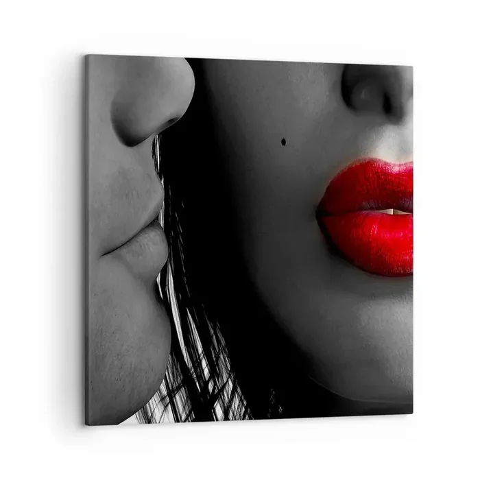 Cuadro sobre lienzo – Impresión de Imagen – Cara a cara – 50×50 cm