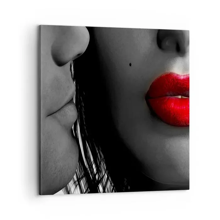 Cuadro sobre lienzo – Impresión de Imagen – Cara a cara – 60×60 cm