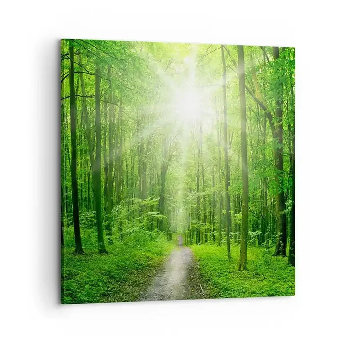 Cuadro sobre lienzo – Impresión de Imagen – Catedral verde – 60×60 cm