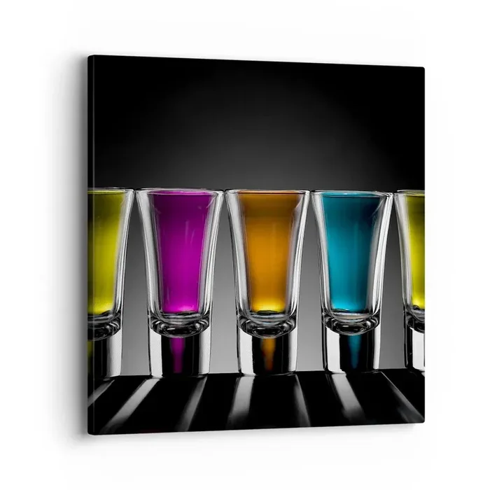 Cuadro sobre lienzo – Impresión de Imagen – Colores de la alegría – 40×40 cm