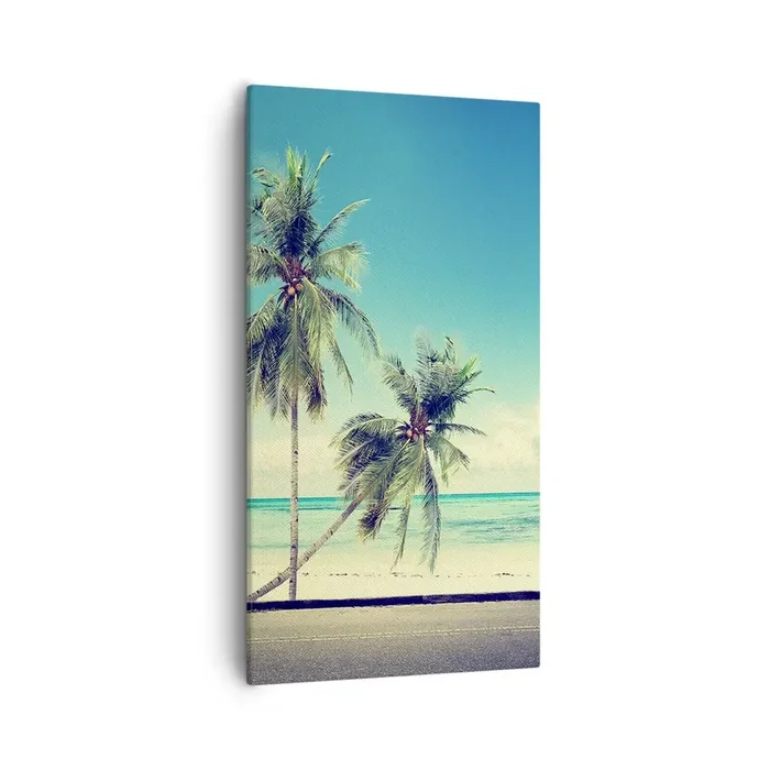 Cuadro sobre lienzo – Impresión de Imagen – Comienzan las vacaciones – 55×100 cm