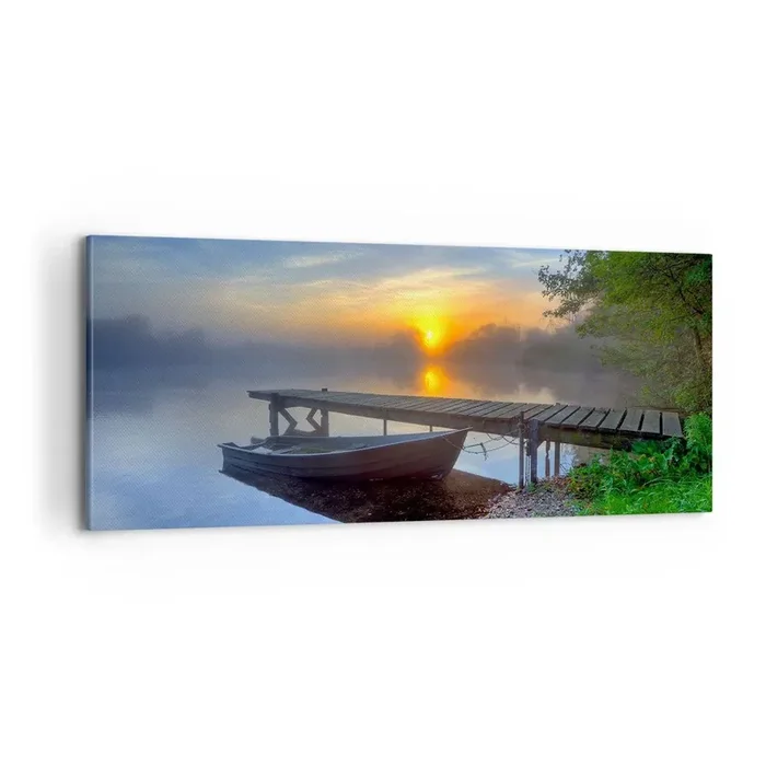 Cuadro sobre lienzo – Impresión de Imagen – Cómo lo ordinario se convierte en mágico – 100×40 cm