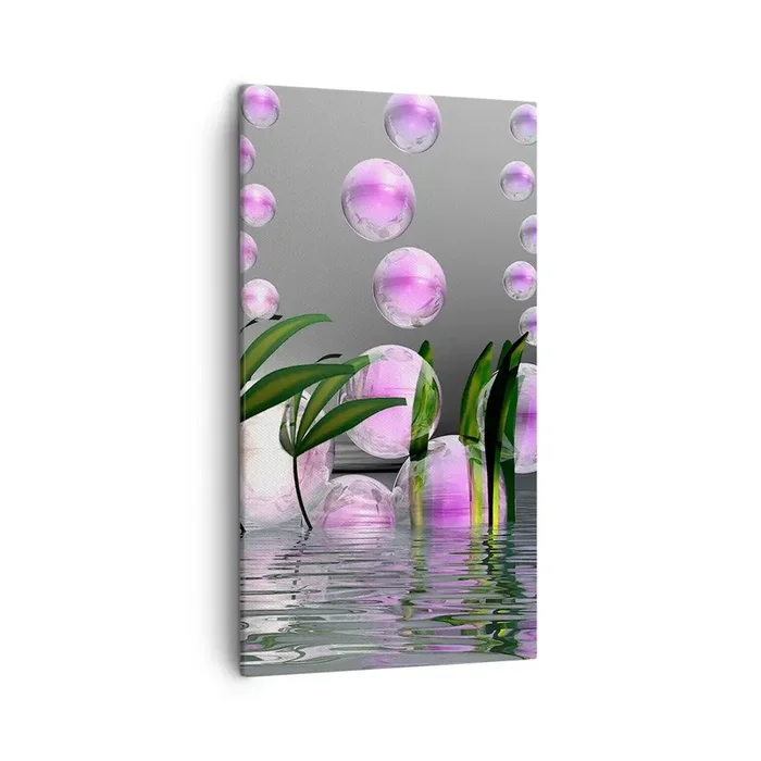 Cuadro sobre lienzo – Impresión de Imagen – Composición reflexiva de ligereza y vida – 45×80 cm