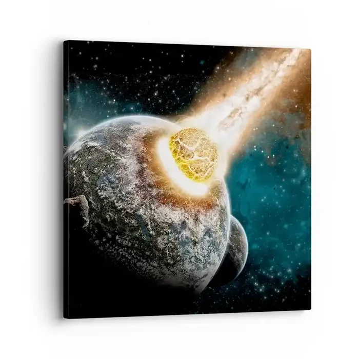 Cuadro sobre lienzo – Impresión de Imagen – ¿Condena o nacimiento? – 30×30 cm