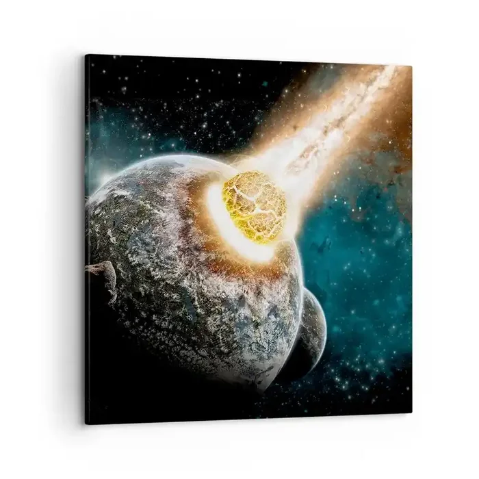 Cuadro sobre lienzo – Impresión de Imagen – ¿Condena o nacimiento? – 50×50 cm