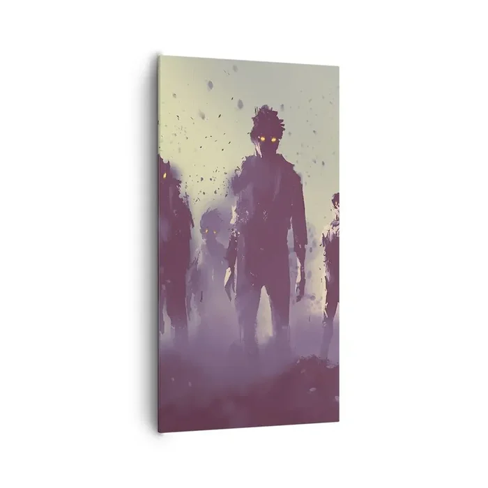 Cuadro sobre lienzo – Impresión de Imagen – ¡Cuidado! Aquí vienen – 65×120 cm