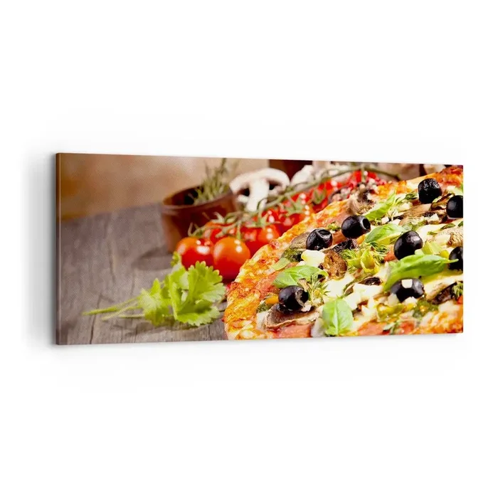 Cuadro sobre lienzo – Impresión de Imagen – De ingredientes puros – 100×40 cm