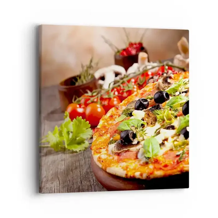 Cuadro sobre lienzo – Impresión de Imagen – De ingredientes puros – 40×40 cm