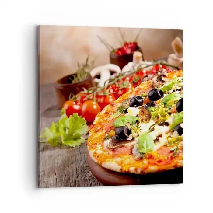 Cuadro sobre lienzo – Impresión de Imagen – De ingredientes puros – 70×70 cm