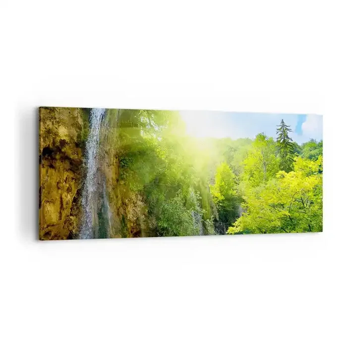 Cuadro sobre lienzo – Impresión de Imagen – Debe ser el Edén – 100×40 cm