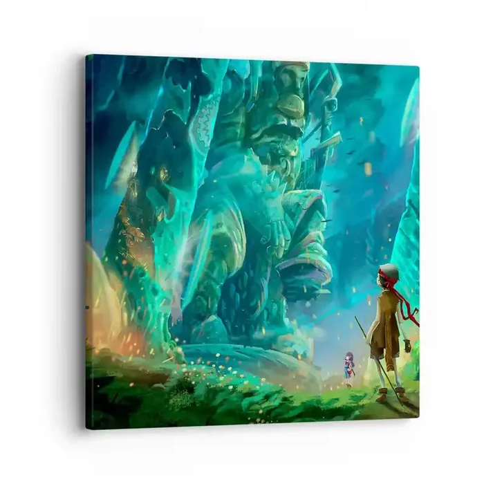 Cuadro sobre lienzo – Impresión de Imagen – Del gran libro de los cuentos de hadas – 30×30 cm