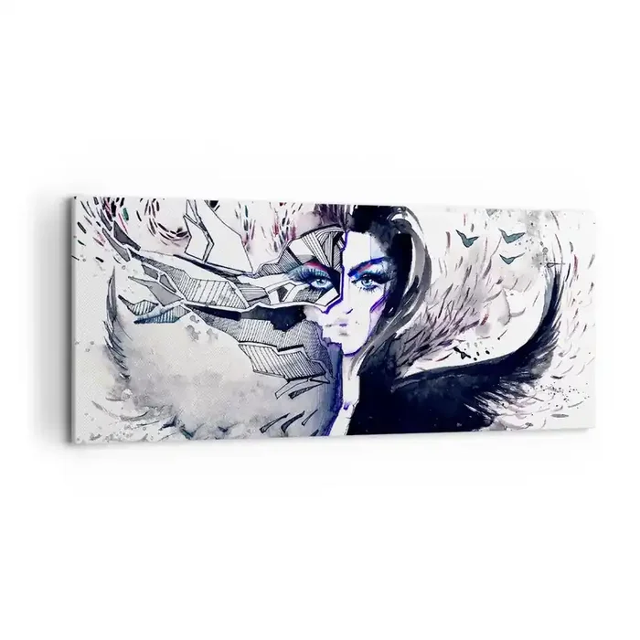 Cuadro sobre lienzo – Impresión de Imagen – Demoníaca y hermosa – 100×40 cm