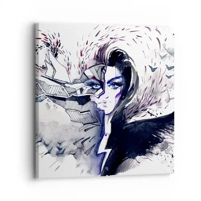 Cuadro sobre lienzo – Impresión de Imagen – Demoníaca y hermosa – 30×30 cm