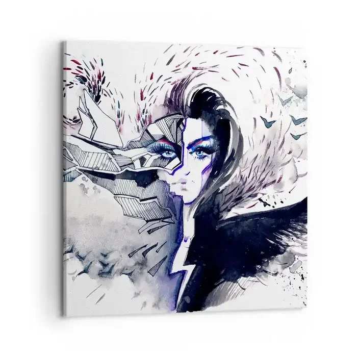 Cuadro sobre lienzo – Impresión de Imagen – Demoníaca y hermosa – 50×50 cm