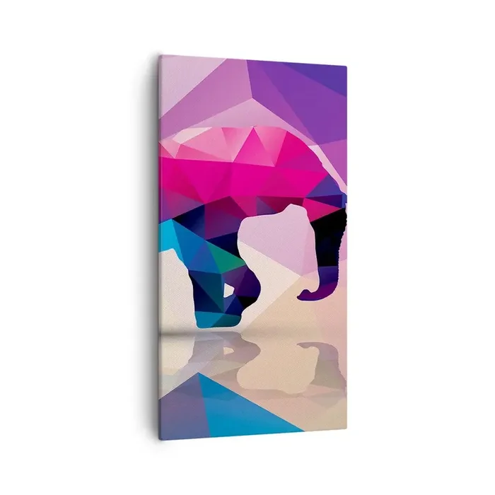 Cuadro sobre lienzo – Impresión de Imagen – Dinosaurio de cristal – 55×100 cm