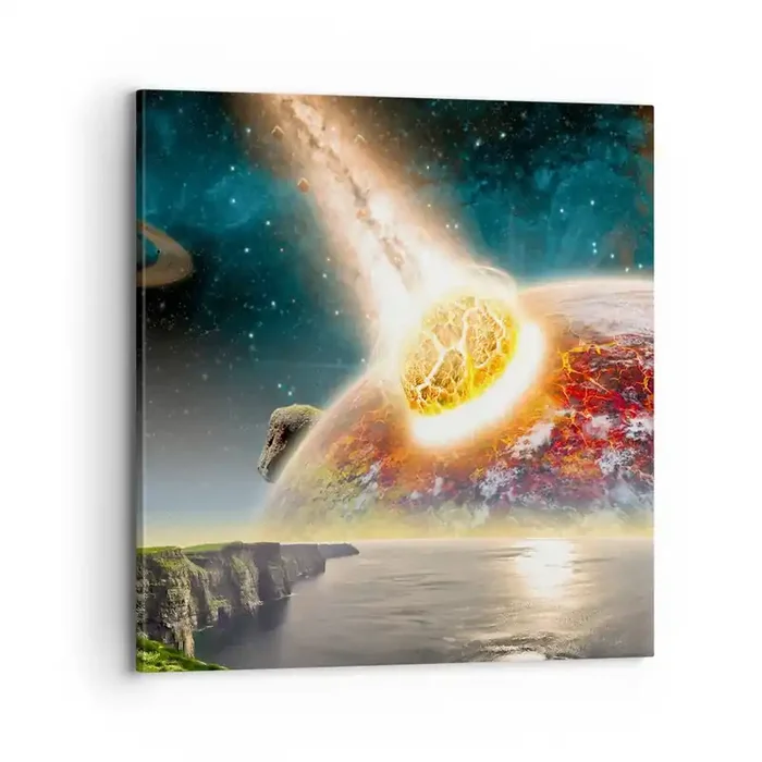 Cuadro sobre lienzo – Impresión de Imagen – Drama cósmico – 70×70 cm
