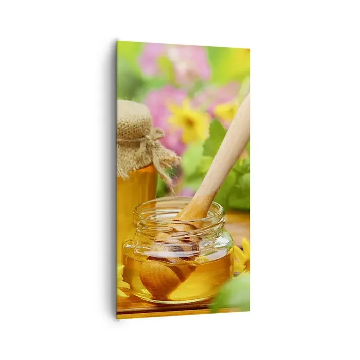 Cuadro sobre lienzo – Impresión de Imagen – Dulce y floral – 65×120 cm