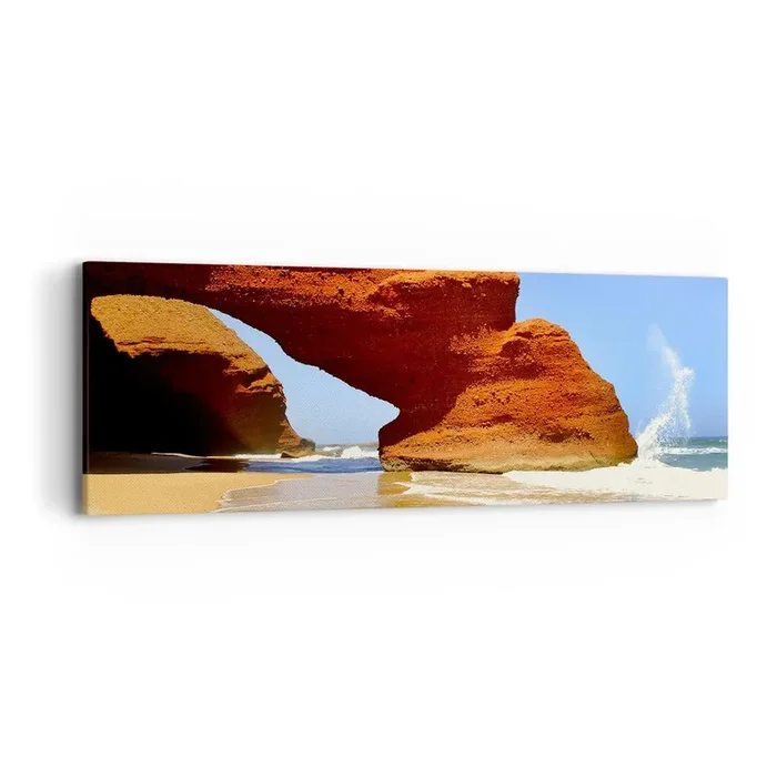 Cuadro sobre lienzo – Impresión de Imagen – El agua y el viento a través de miles de años – 90×30 cm