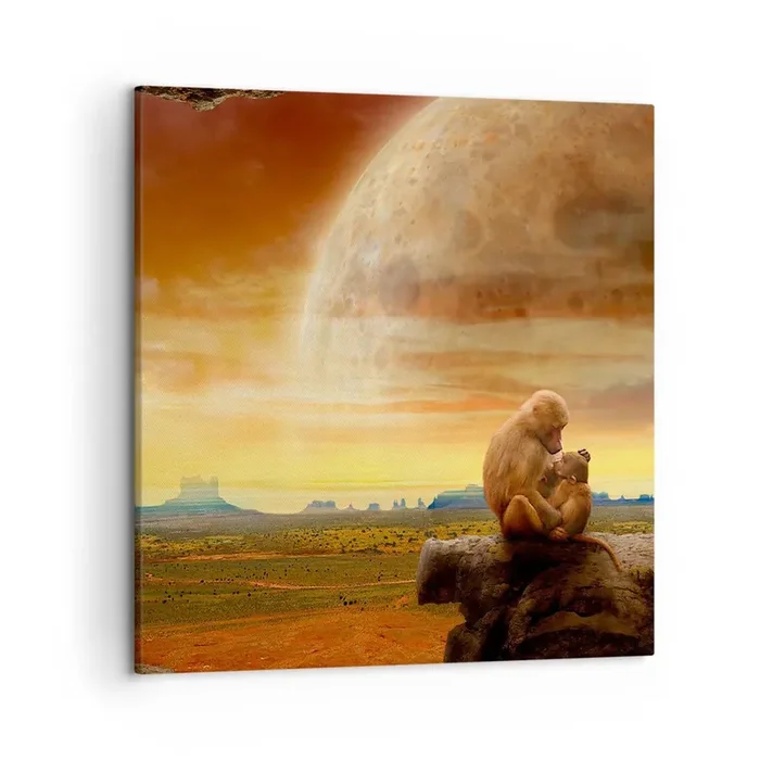 Cuadro sobre lienzo – Impresión de Imagen – El amor es igual en todas partes – 50×50 cm