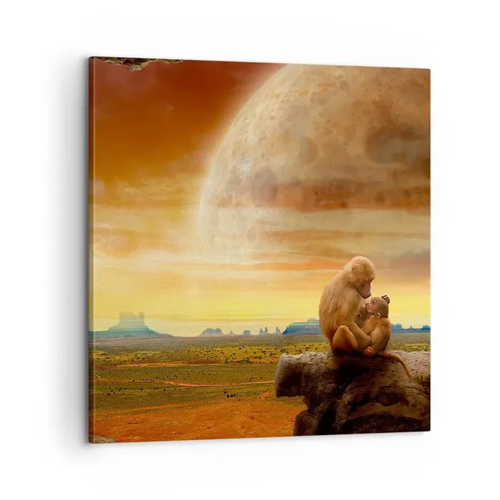 Cuadro sobre lienzo – Impresión de Imagen – El amor es igual en todas partes – 60×60 cm