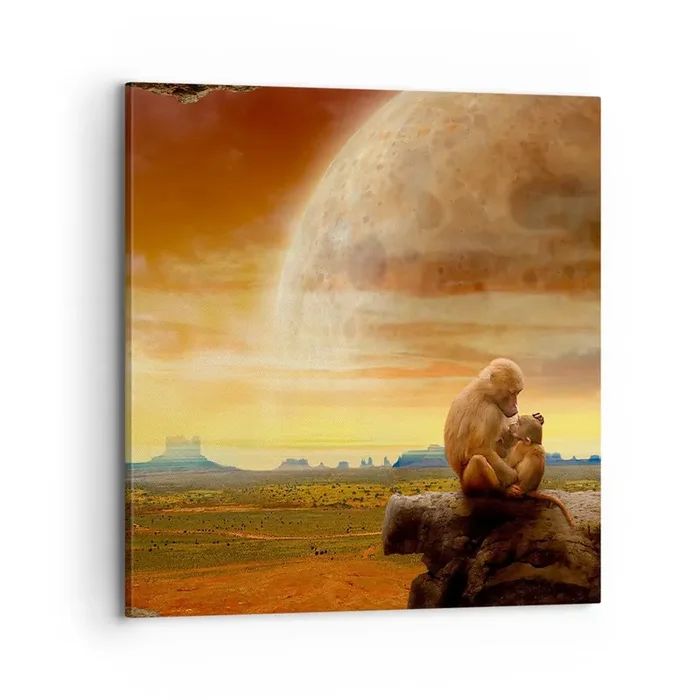 Cuadro sobre lienzo – Impresión de Imagen – El amor es igual en todas partes – 70×70 cm