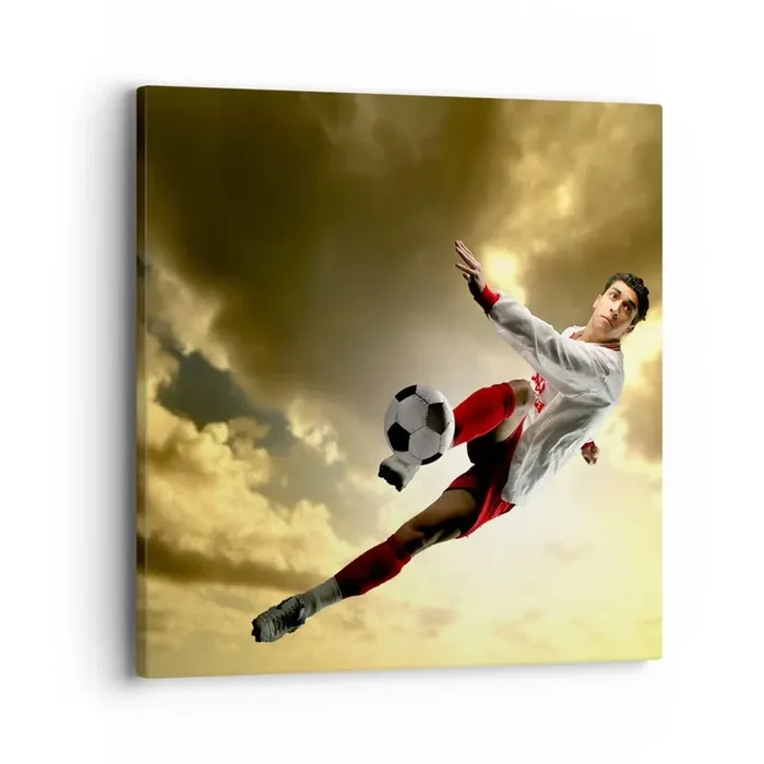 Cuadro sobre lienzo – Impresión de Imagen – El cielo del fútbol – 40×40 cm