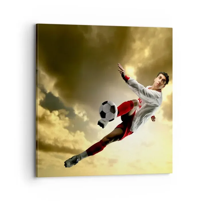Cuadro sobre lienzo – Impresión de Imagen – El cielo del fútbol – 70×70 cm