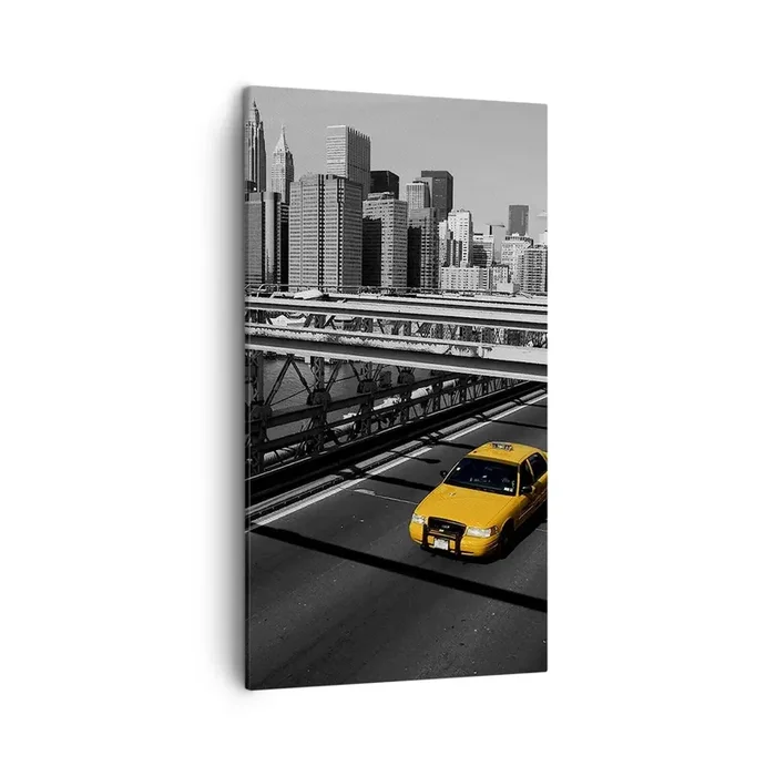 Cuadro sobre lienzo – Impresión de Imagen – El color de la gran ciudad – 45×80 cm