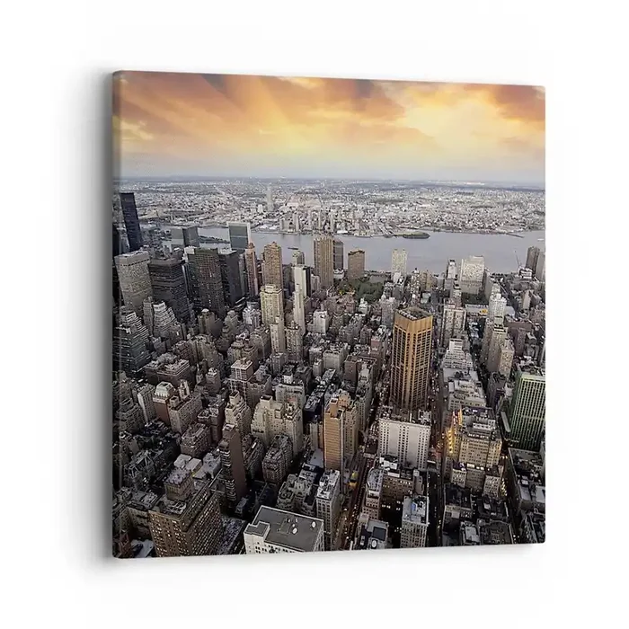 Cuadro sobre lienzo – Impresión de Imagen – El corazón palpitante de nuestro tiempo – 40×40 cm