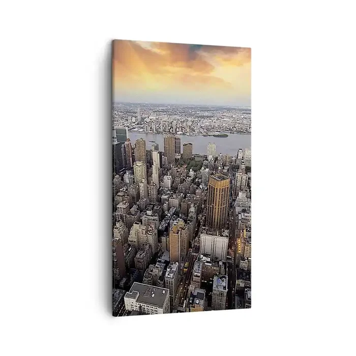 Cuadro sobre lienzo – Impresión de Imagen – El corazón palpitante de nuestro tiempo – 45×80 cm