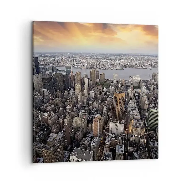 Cuadro sobre lienzo – Impresión de Imagen – El corazón palpitante de nuestro tiempo – 50×50 cm