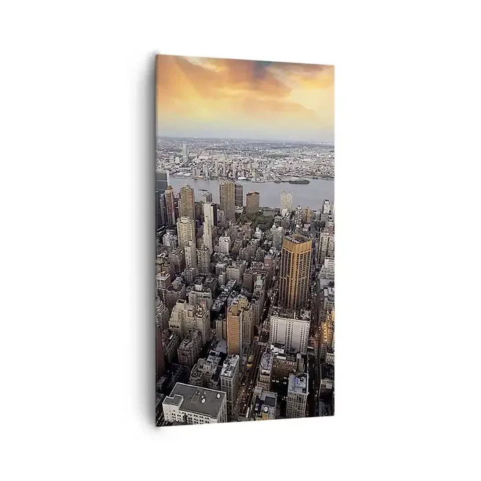 Cuadro sobre lienzo – Impresión de Imagen – El corazón palpitante de nuestro tiempo – 65×120 cm