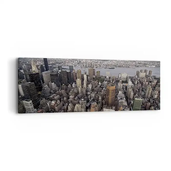 Cuadro sobre lienzo – Impresión de Imagen – El corazón palpitante de nuestro tiempo – 90×30 cm