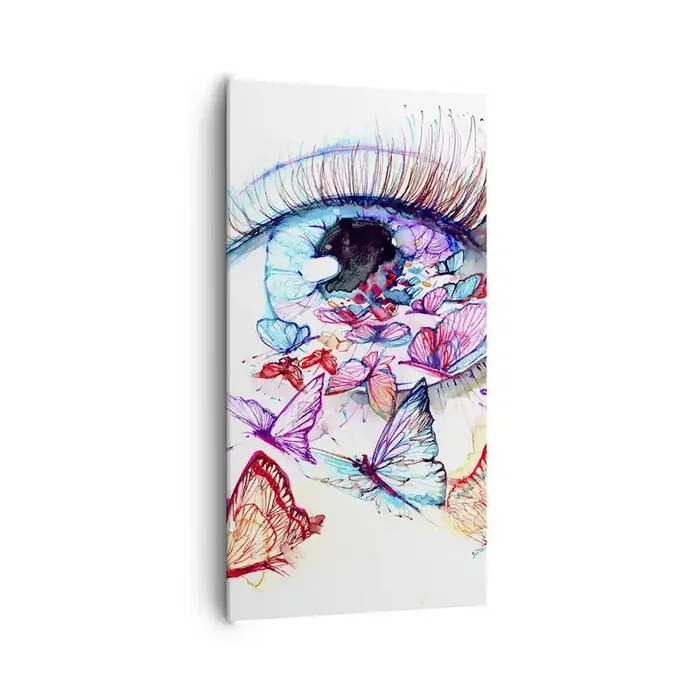 Cuadro sobre lienzo – Impresión de Imagen – El encanto de los ojos de cuento de hadas – 65×120 cm
