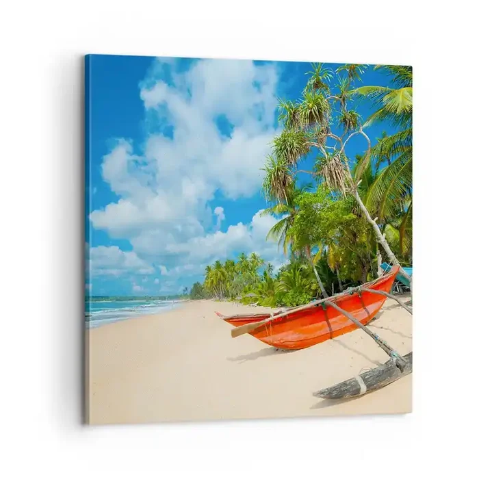 Cuadro sobre lienzo – Impresión de Imagen – El encanto de los trópicos – 60×60 cm