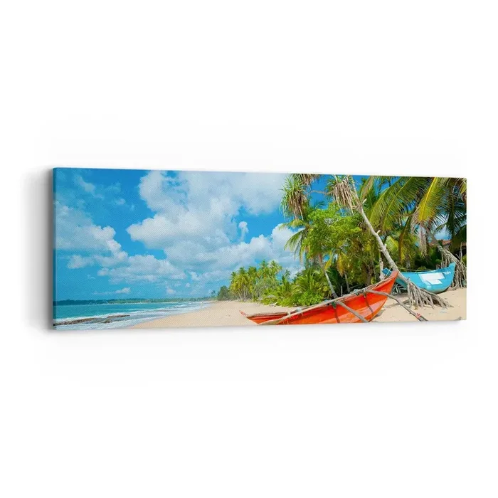 Cuadro sobre lienzo – Impresión de Imagen – El encanto de los trópicos – 90×30 cm