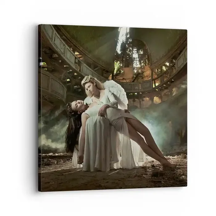 Cuadro sobre lienzo – Impresión de Imagen – El espíritu del viejo teatro – 30×30 cm