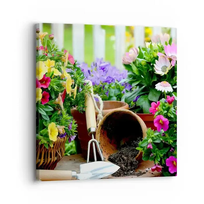 Cuadro sobre lienzo – Impresión de Imagen – El jardín de Sofía – 30×30 cm