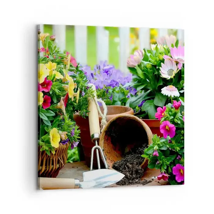 Cuadro sobre lienzo – Impresión de Imagen – El jardín de Sofía – 60×60 cm