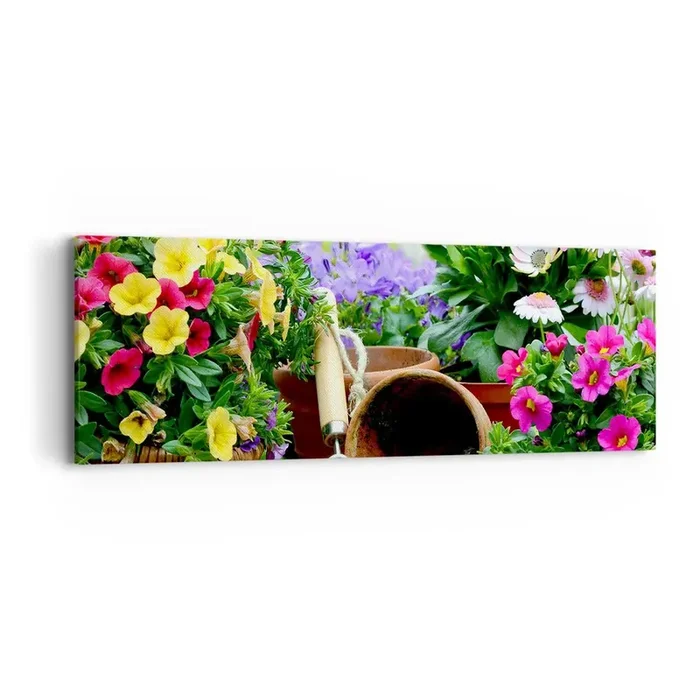 Cuadro sobre lienzo – Impresión de Imagen – El jardín de Sofía – 90×30 cm