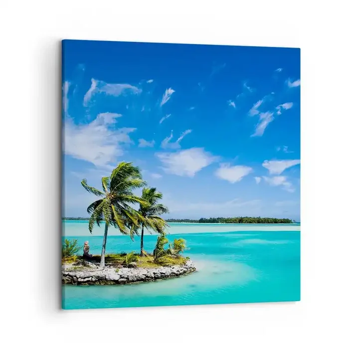 Cuadro sobre lienzo – Impresión de Imagen – El paraíso en la Tierra – 50×50 cm