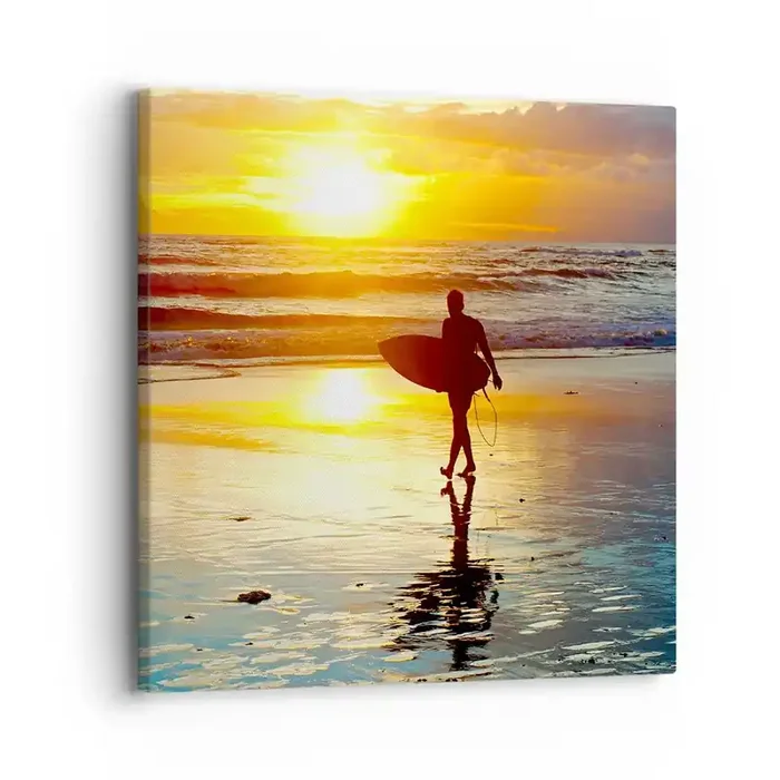 Cuadro sobre lienzo – Impresión de Imagen – El regreso del guerrero – 30×30 cm