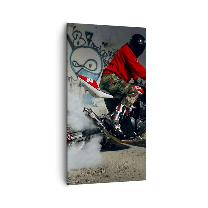 Cuadro sobre lienzo – Impresión de Imagen – ¡Persígueme! – 55×100 cm