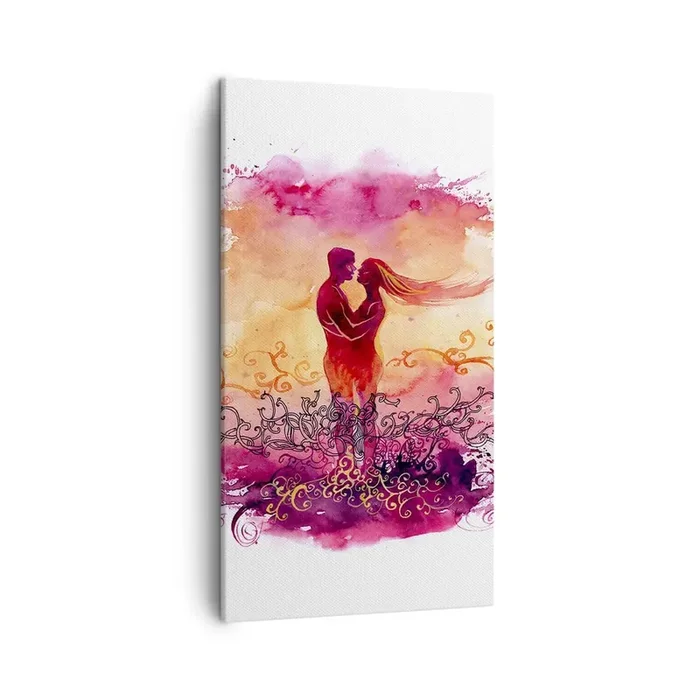 Cuadro sobre lienzo – Impresión de Imagen – ¡Un solo corazón! Necesito tan poco para ser feliz… – 45×80 cm