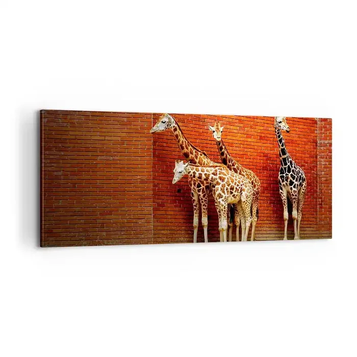 Cuadro sobre lienzo – Impresión de Imagen – ¿Ves alguna acacia? – 100×40 cm