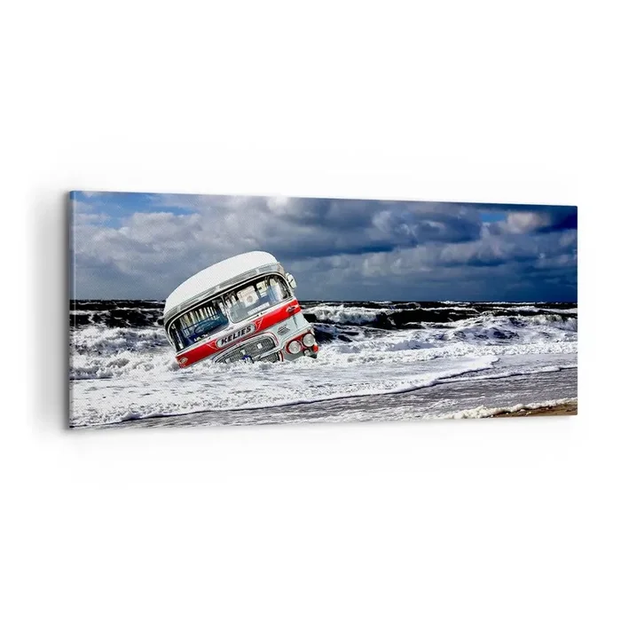 Cuadro sobre lienzo – Impresión de Imagen – ¿Y qué te sorprende? – 100×40 cm