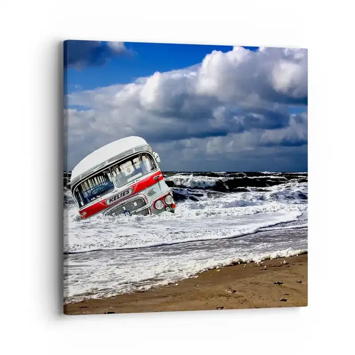 Cuadro sobre lienzo – Impresión de Imagen – ¿Y qué te sorprende? – 40×40 cm