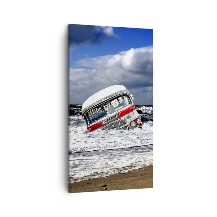 Cuadro sobre lienzo – Impresión de Imagen – ¿Y qué te sorprende? – 45×80 cm