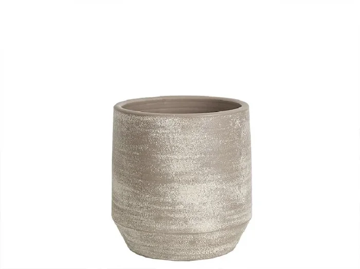 Cubremaceta Ceramica Gris