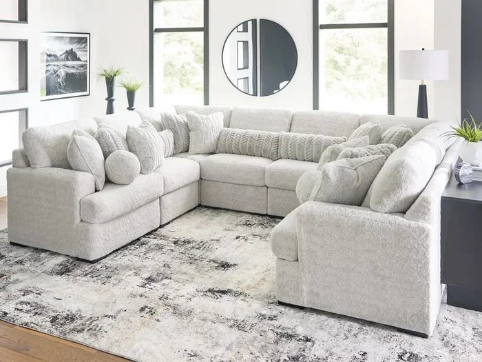 Cuddle Plush Arctic 8-Piece Sectional